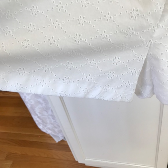 BAR lll Cotton Romper Shorts White Eyelet Bandeau Ruffle Women’s Plus Size 20 1X - Picture 9 of 15